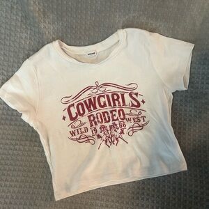 Garage Cowgirls Rodeo Crop Top